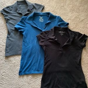 3 women’s polo shirts